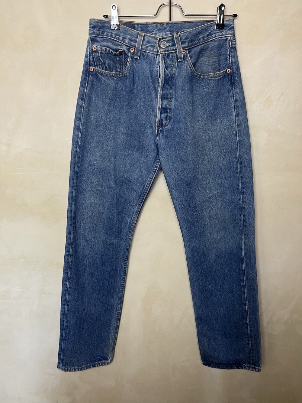Vintage Levis 501 Jeans 31x32 (Fits 29x31) Made USA Button Fly 1999 Unisex 90’s